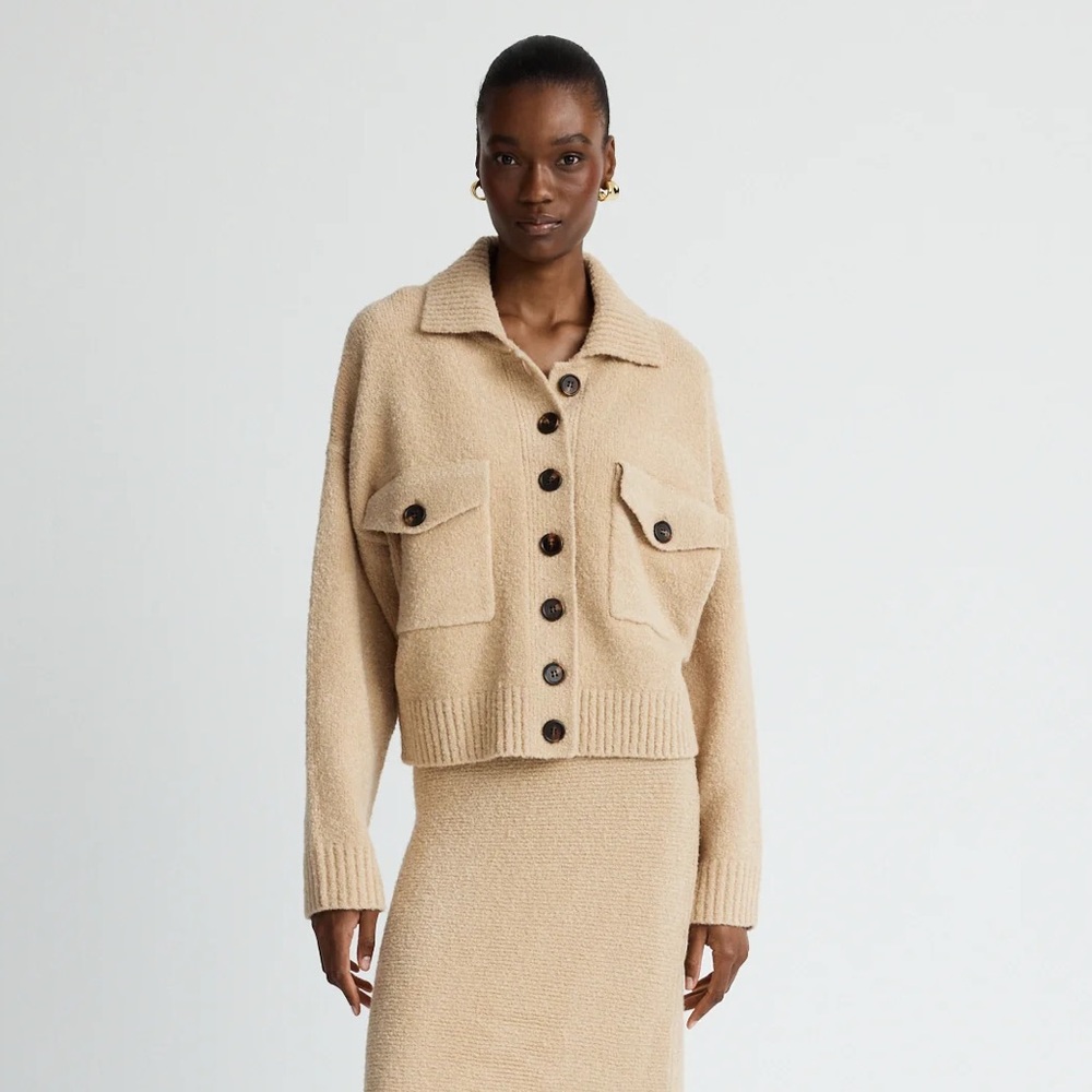 NWT Anna Quan Camel Wool Jacket